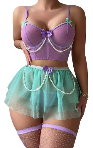 Ny Conjunto De Lencería Sexi De Princesa For Mujer, Disfraz