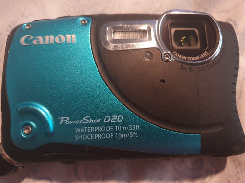 Canon Powershot D20 12.1 Mp Cmo Waterproof Digital Sd 8g