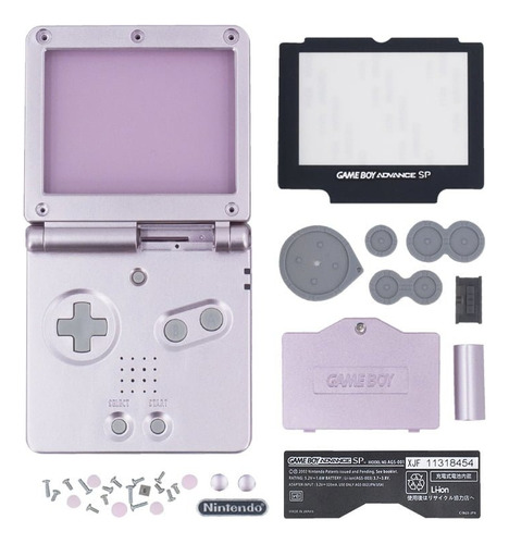 Carcasa Compatible Con Game Boy Advance Sp Rosa