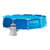 Alberca Metalframe Pool Circular Intex 3.05m Con Bomba