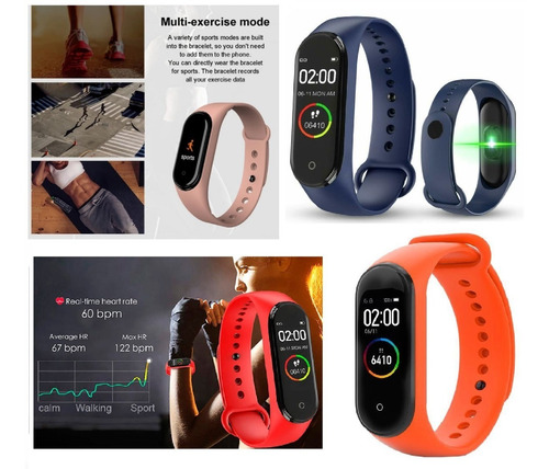 Pulsera Reloj Inteligente Ritmo Cardíaco Smartwatch + Obseq