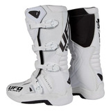 Botas De Motocross Ufo Elektron Mn Blancas Atv Mx Sx  Dompa 