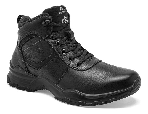 Bota Flexi Country 77817 En Piel Negro Hiking Msi