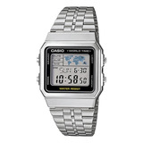 Reloj Casio A500wa-1cf World Time World Time-acero