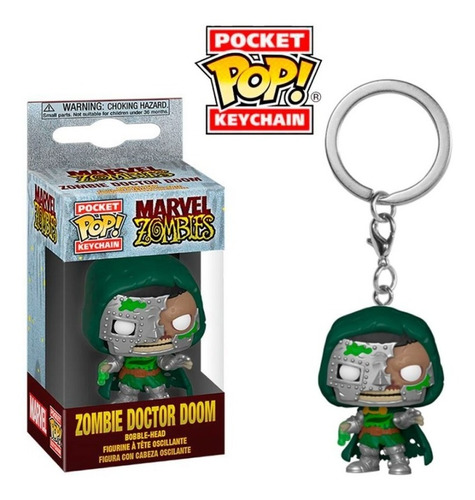 Funko Pop - Pocket Llavero Zombie Doctor Doom - Marvel