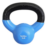 Pesa Rusa Forrada Vinil 5 Lbs, Kettlebbell, Crossfit Color Azul