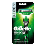 Aparelho De Barbear  Gillette Mach3 Sensitive 