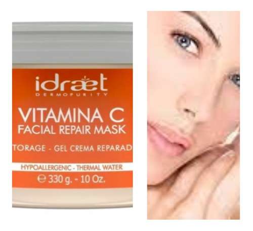 Idraet Mascara Vitamina C Reparador Antioxidante Luminosidad