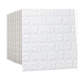 Pack De 10 Laminas Pared 3d Adhesiva Panel Tipo Ladrillo