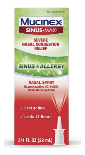 Mucinex Sinus-max Severe Nasal Congestion Relief Sinus &