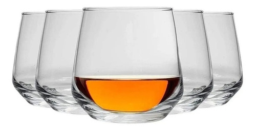 Pack X6 Vasos Para Jugos Whisky Agua Vidrio Lav 345ml