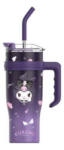 Taza De Agua Termo De Acero Inoxidable Sanrio Kuromi 1200ml