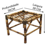 Uma Linda Mesinha De Centro, Feito Com Bambu Artesanal