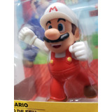 Figura Fire Mario Bros Nintendo 7cm. Nuevo, Original