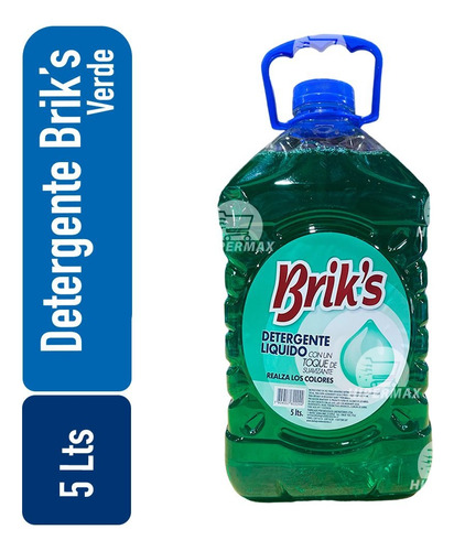 Detergente Briks Azul Y Verde 5 Lts