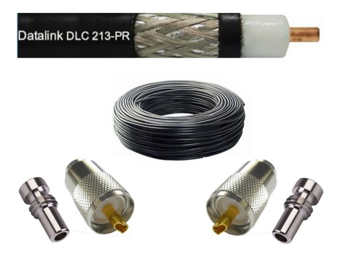 Cabo Coaxial Px Py Data Link Rgc213 50r 2conctor Brinde 50m