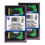 Memória Kingston Ddr4 8gb 2400 Mhz Notebook Kit C/10 Unid