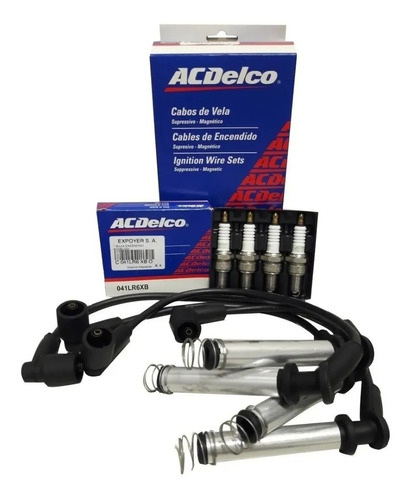 Kit Cables + 4 Bujias Chev Corsa Agile Fun Celta Meriva