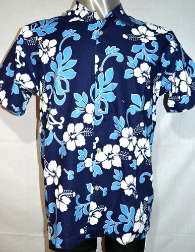 Camisa Hawaiana Floreada, Vintage. Talle M