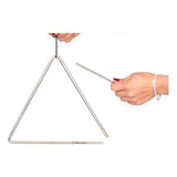 Triangulo Musical De Aluminio Grande  25 Cm   Percusion