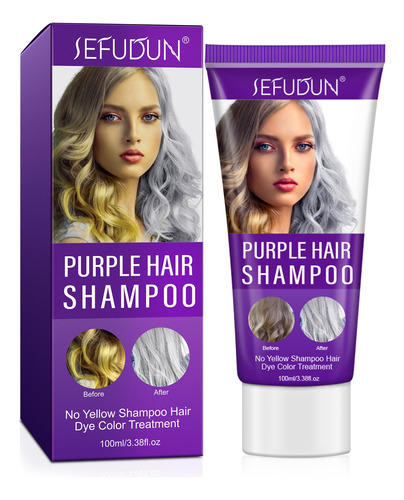 Champú Para Cabello T Purple De 100 Ml, Deja Que El Cabello