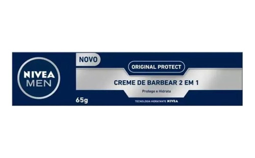 Creme De Barbear 2 Em 1 Original Protect 65g - Nivea