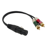 Xlr A 2 Rca Plug Transfer Cable De Audio Esté Adaptador De