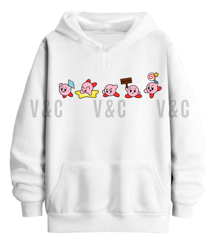 Buzo Canguro Kirby Hombre Mujer Unisex