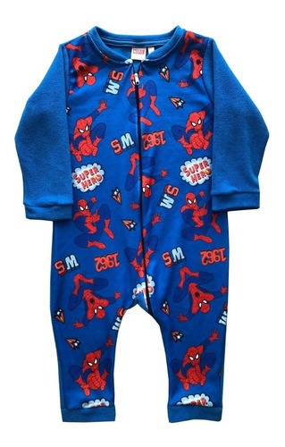 Pijama Niño Spiderman Micropolar Enterito Original Marvel