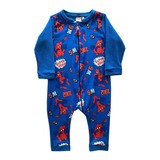 Pijama Niño Spiderman Micropolar Enterito Original Marvel