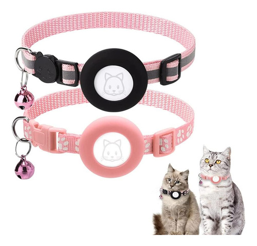 Airtag Collares De Gato, 2pack Reflectante Personalizad...