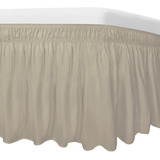 Falda De Cama Cómoda Para Cama Tamaño Queen O King, 22 Pulga