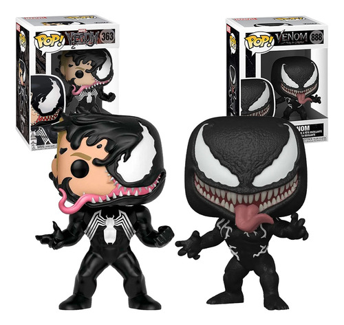 Funko Pop Marvel Venom + Eddie Brock 888 Spiderman Paquete V