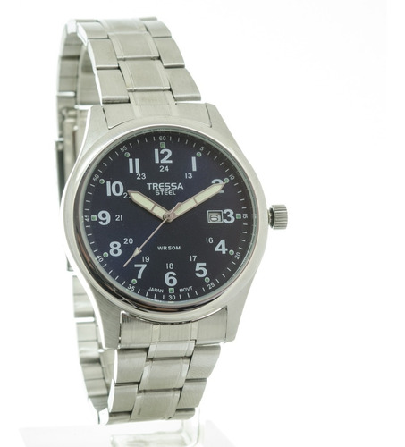 Reloj Tressa Hombre Acero Sumergible Calendario Original Dat