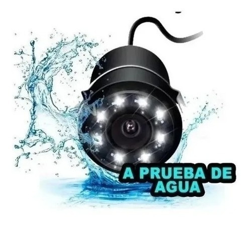 Camara De Reversa Universal Hd Agua Vision Nocturna 8 Led