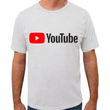 Camiseta Youtube Logo Site Youtuber Yt Youtuber Camisa Blusa