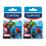 Curitas Marvel X 20 Unidades Kit X2