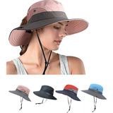 Sombrero De Verano Con Protección Uv Upf 50 +, Con Visera De