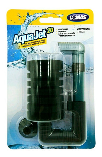 Filtro De Esponja Aquajet Acuarios 20 Litros 