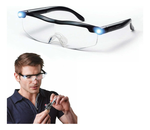 Gafas De Lectura Con Lupa Y Luz Led Recargable Usb