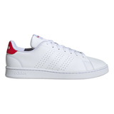 Tênis Advantage adidas Cor Cloud White / Cloud White / Better Scarlet S23 Tamanho 39 Br