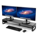 Vaydeer Soporte De Monitor Dual De 2 Niveles Usb 3.0 De Alum