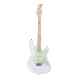 Guitarra Elétrica Strinberg Sts100 Stratocaster De  Tília White Brilhante Com Diapasão De Bordo