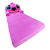 Cama Plegable Infantil Stitch Rosa Almohada Gratis 1.70cm