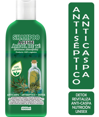 Shampoo Aceite Árbol De Te / Tea Tree Orgánico 1000ml 