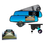 Espejo Retrovisor Dvr Sensor Y Camara Reversa Logo Mercedez