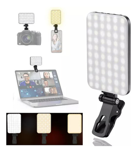 Lámpara Led De Videoconferencia Neewer Para Smartphone Con C