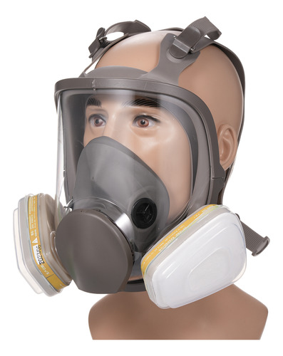 Máscara Antigás, Respirador Facial, Totalmente Reutilizable,
