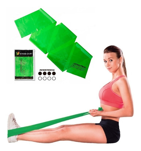 Bandas Theraband Resistencia Verde 1.5 M Ejercicio Terapia