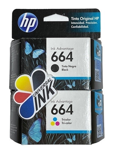 Cartuchos Hp 664 Color Y 664 Negro Originales